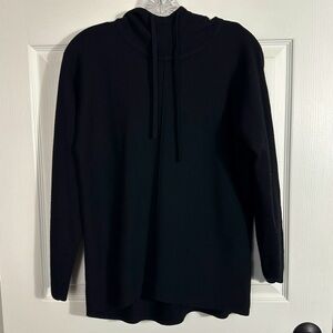 Banana Republic Milano Hoodie in black, pullover, size XS, fall, autumn, casual